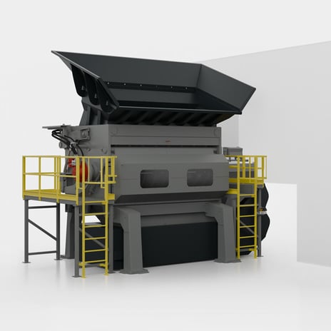 GL900/35 Single-Shaft Shredder with Hydraulic Drive