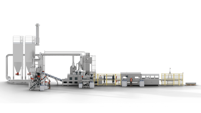 Impianto di riciclo per pannelli fotovoltaici con sistema brevettato di rimozione del vetro