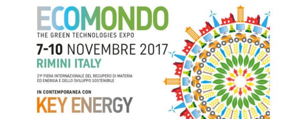 We will be present at the ECOMONDO fair in Rimini.