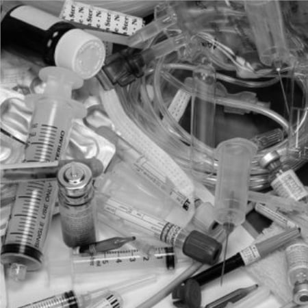 Hospital waste recycling