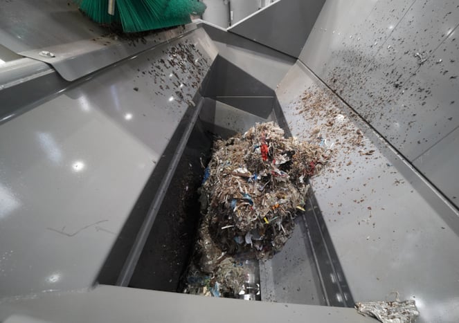 Instalação para desperdícios e resíduos de pulper