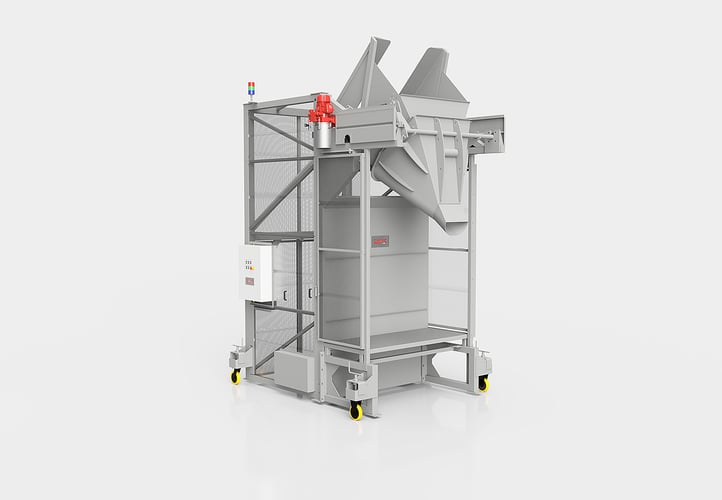 Front Discharge Tippers for Preforms with Special Conveying Hopper
