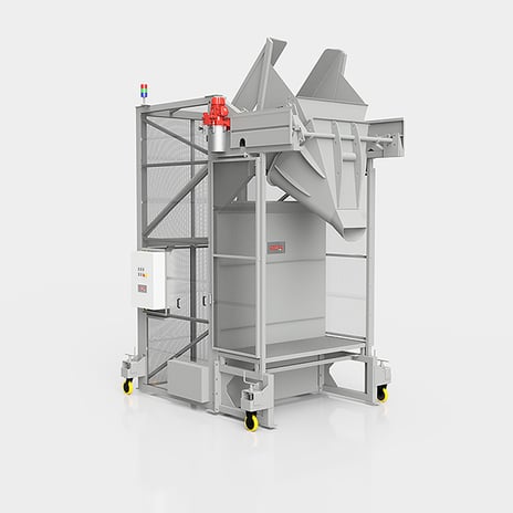 Front Discharge Tippers for Preforms with Special Conveying Hopper
