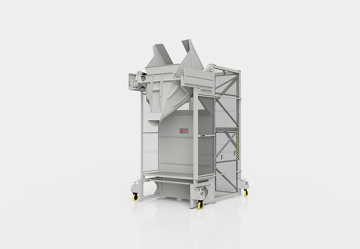 Front Discharge Tippers for Preforms with Special Conveying Hopper