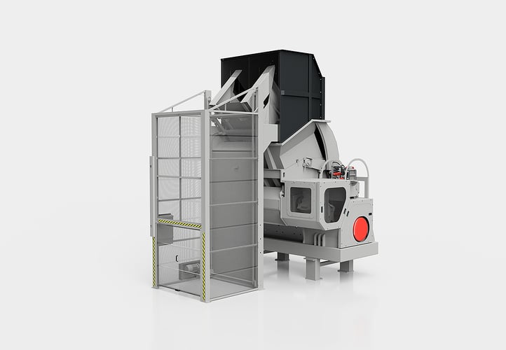 Front Discharge Tippers in Aluminium Shredding Plant