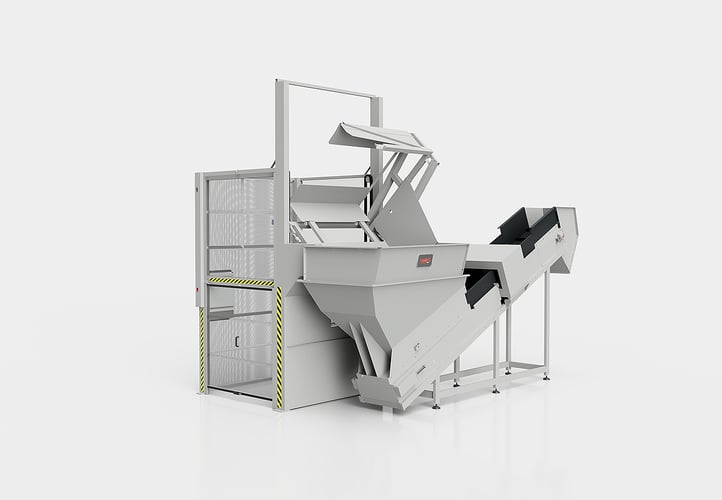 Elevadores y volteadores con detector de metales