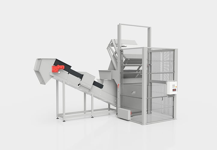 Elevadores y volteadores con detector de metales